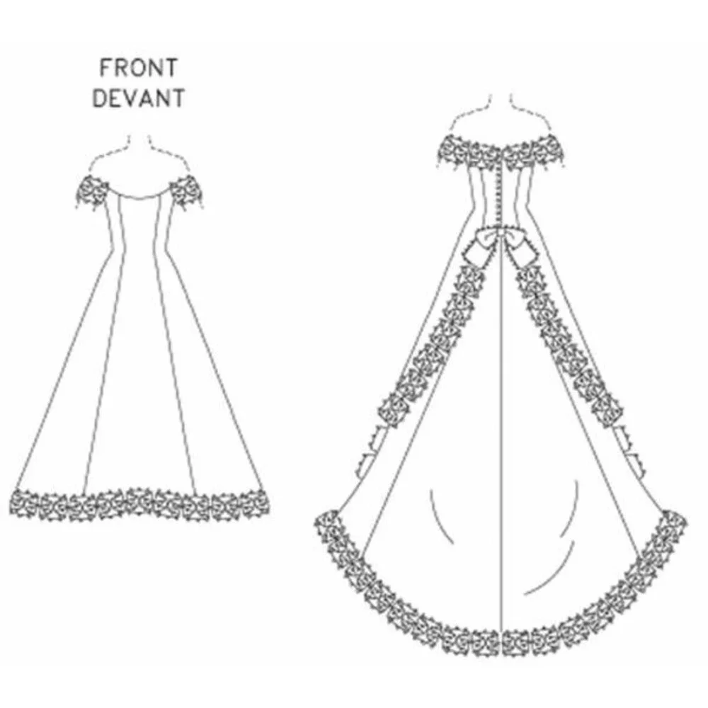 Vogue Wedding Dress Sewing Pattern V1095 Designer Bridal Gown New Uncut